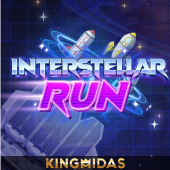 casino plus ceo Interstellar Run game icon with a rocket runner across star lanes